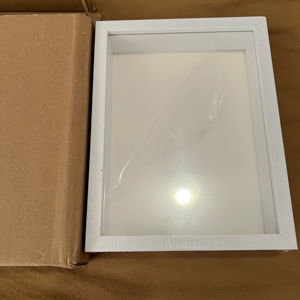 White 3D Photo Frame for room decoration - small